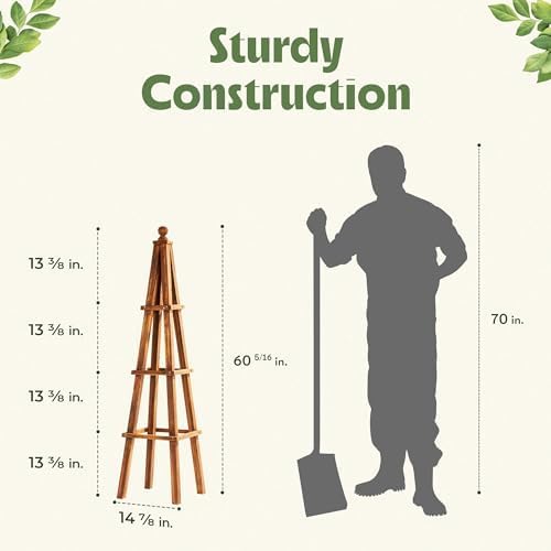 Wooden Obelisk Plant Trellis