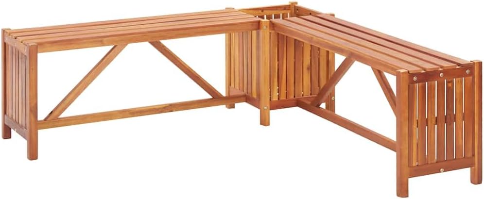 Solid Acacia Wood Garden Bench