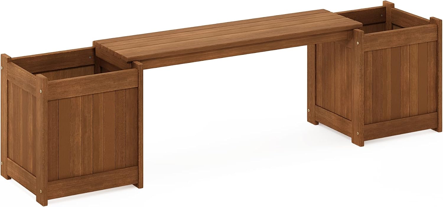 Flower Box With Built-in Bench