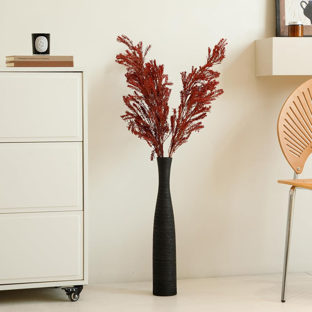 Tall Rustic Ceramic Floor Vase