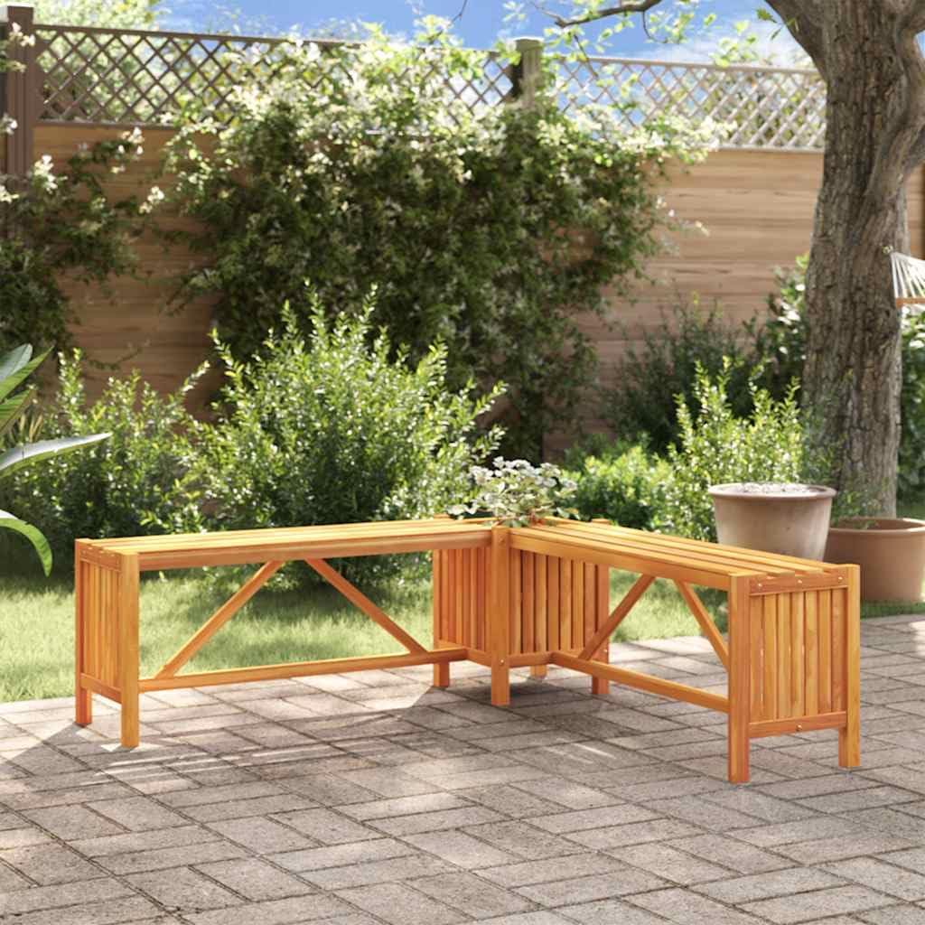 Solid Acacia Wood Garden Bench