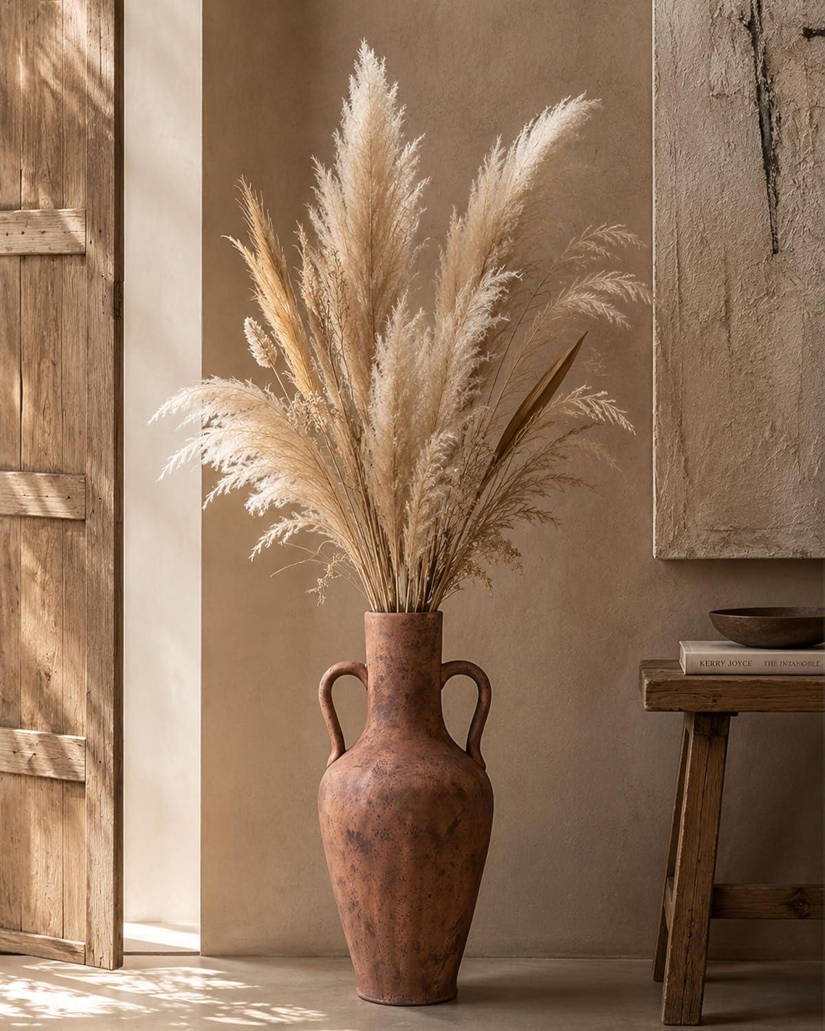 Terracotta Ceramic Vase With Handles