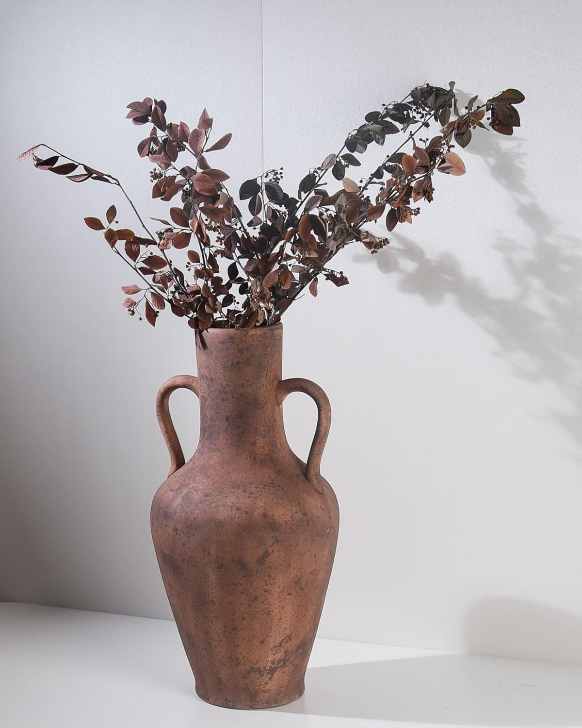 Terracotta Ceramic Vase With Handles