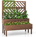 2-Tier Wooden Raised Garden Bed
