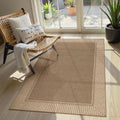 Striped Jute Indoor Outdoor Rug