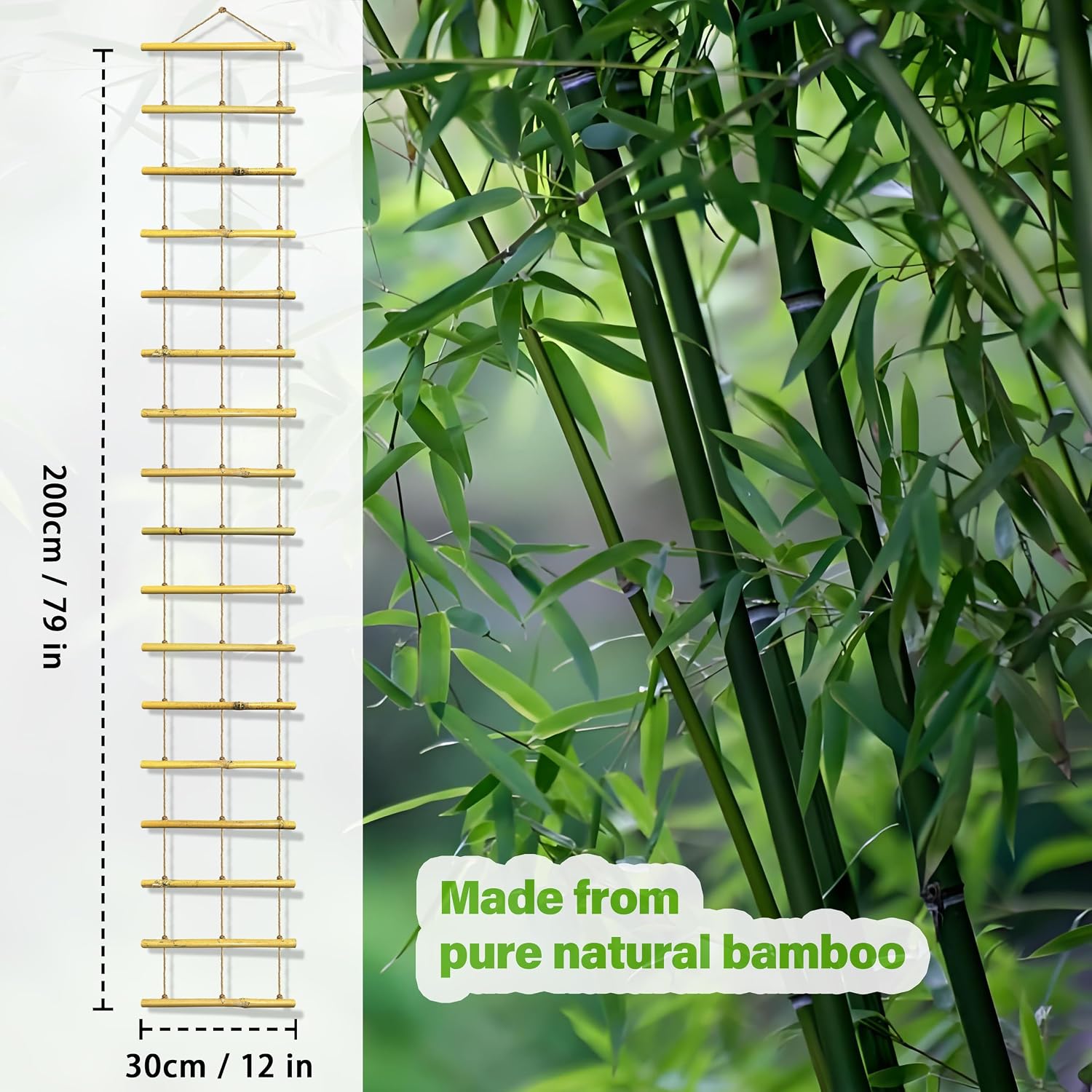 Bamboo Ladder Climbing Plant Trellis