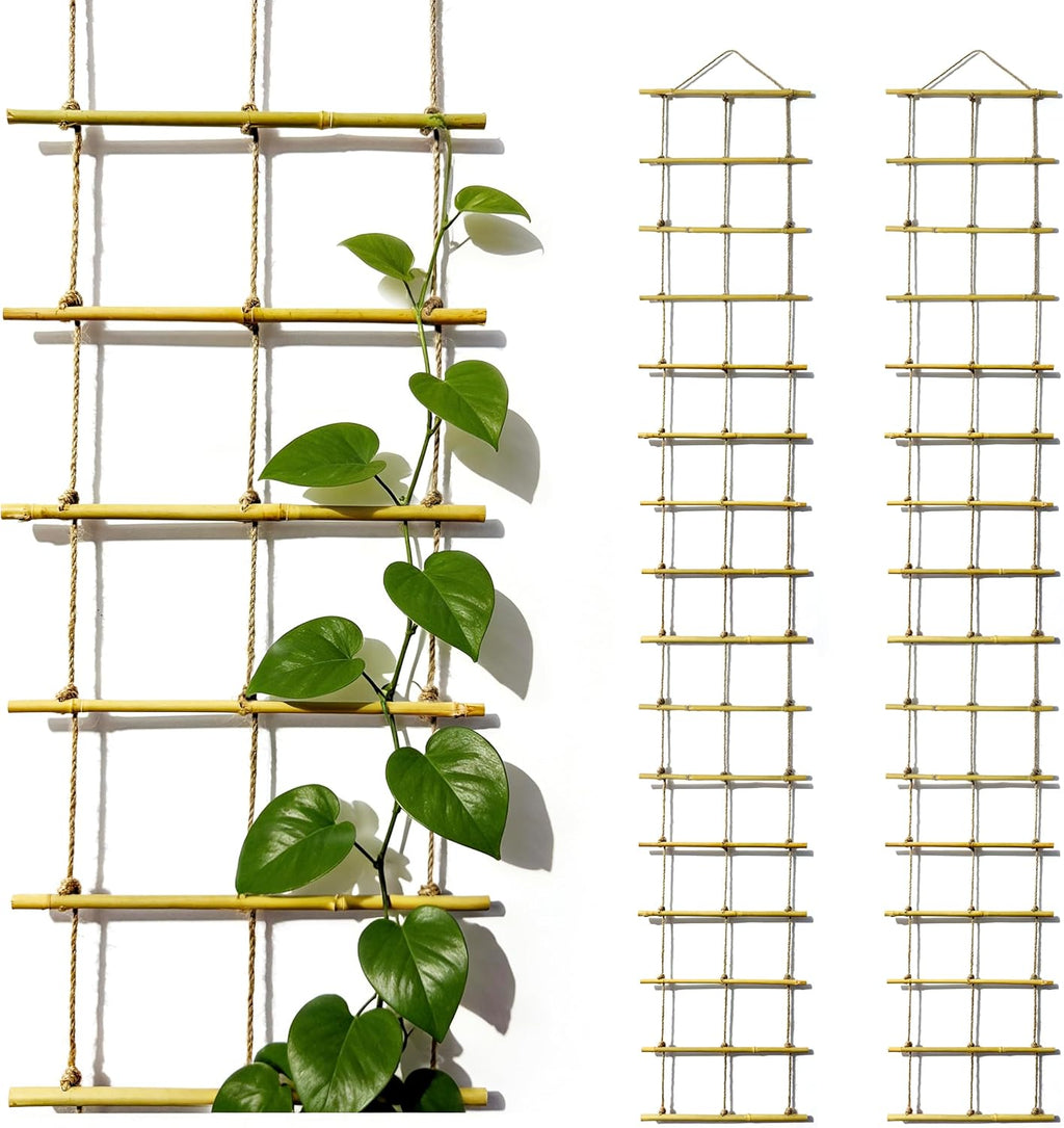 Bamboo Ladder Climbing Plant Trellis