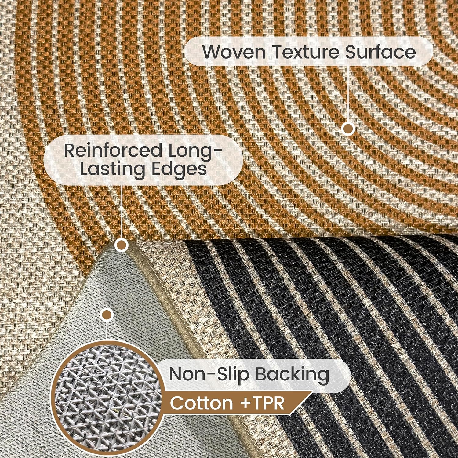 Geometric Jute Indoor Outdoor Rug