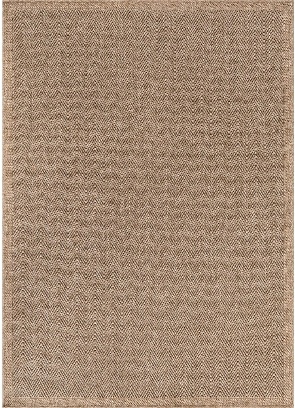 Herringbone Boho Jute Area Rug