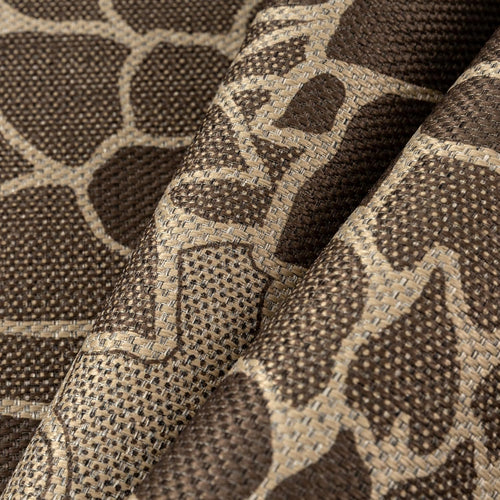 Brown Floral Jute Outdoor Rug