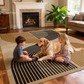 Geometric Jute Indoor Outdoor Rug
